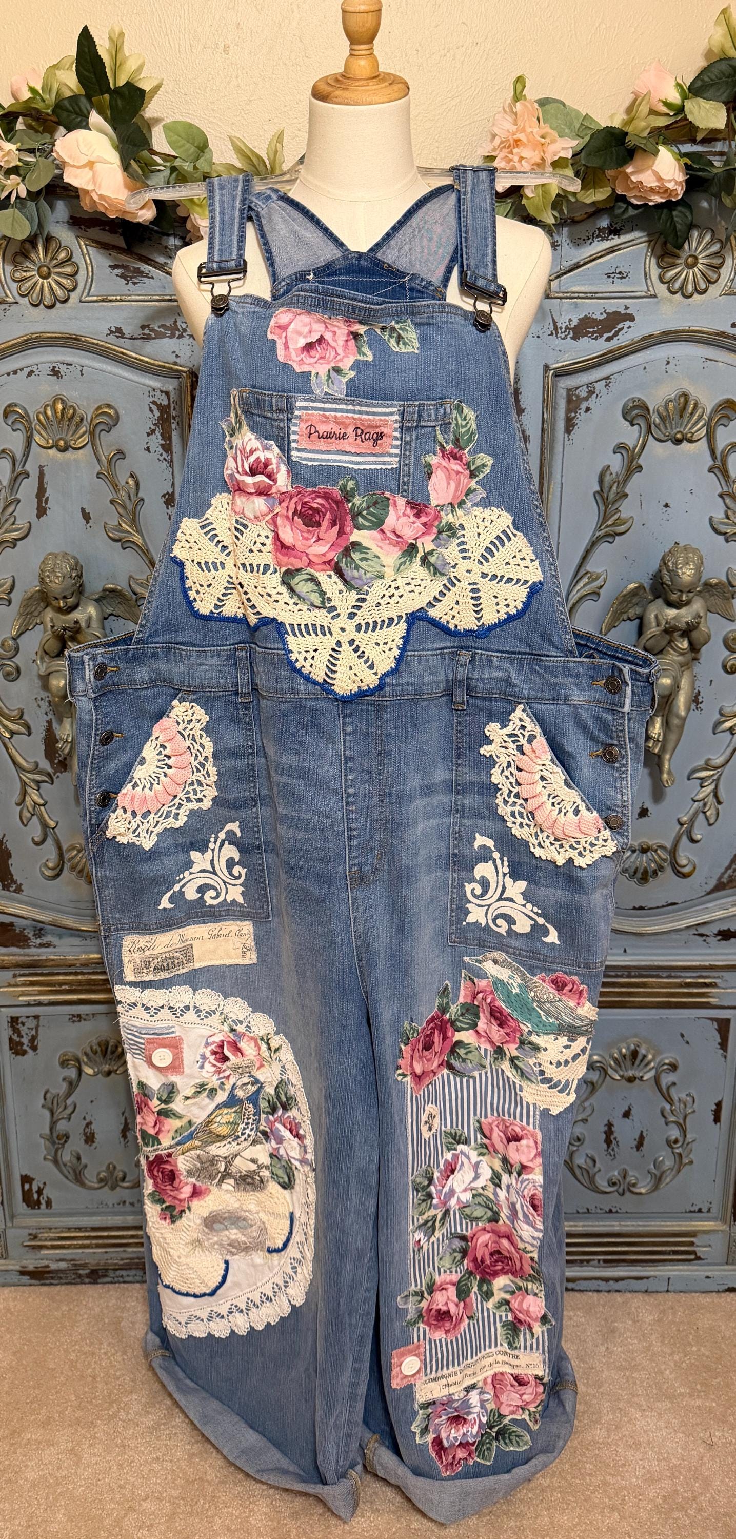 Floral Overalls - Etsy