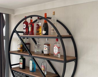 Round Wall Shelf / Decorative Shelf / Bookshelf DIY Files