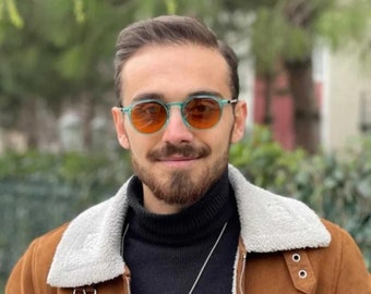 Alnitak Türkis Schwarz Unisex quadratische Sonnenbrillen, polarisierte Gläser, UV400, Mode Sonnenbrillen, Sonnenbrillen Brille, coole Frauen Accessoires