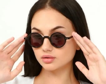 Atlas Black Round Sunglasses, Polarized Lenses, UV400, Stylish Frames, Fashion Sunglasses, Sunglasses Goggles, Cool Summer Accessories