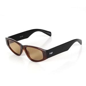 Pupa Brown Cateye Unisex Sunglasses, Polarized Lenses, UV400, Fashion Sunglasses, Sunglass Goggles, Cool Women Accessories, Stylish Eyewear