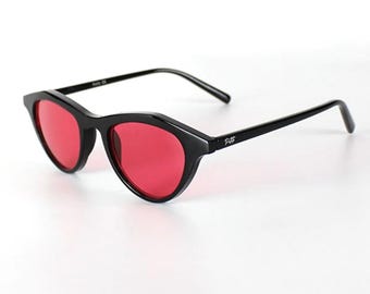 Hailey Black Cateye Unisex Sunglasses, Polarized Lenses, Fashion Sunglasses, Sunglasses Goggles, Cool Women Accessories, UV400 Eyewear