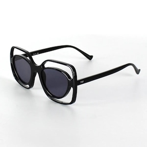 Daimond Black Double Frame Round Sunglasses, Polarized Lenses, Fashion Sunglasses, Sunglasses Goggles, Cool Women and Men Accessories