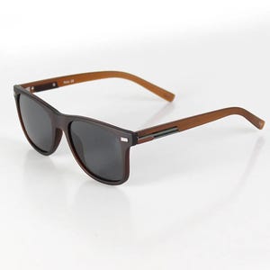 Omega Matte Brown Square Sunglasses, Polarized Lenses, UV400, Stylish And Fashion Sunglasses, Sunglasses Goggles, Cool Women and Men Eyewear