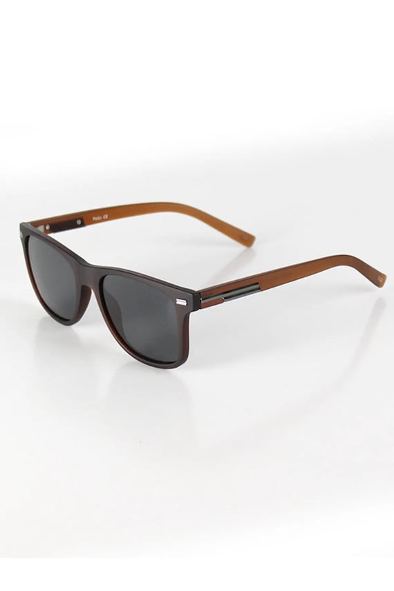 Omega Matte Brown Square Sunglasses, Polarized Lenses, UV400  display picture 1