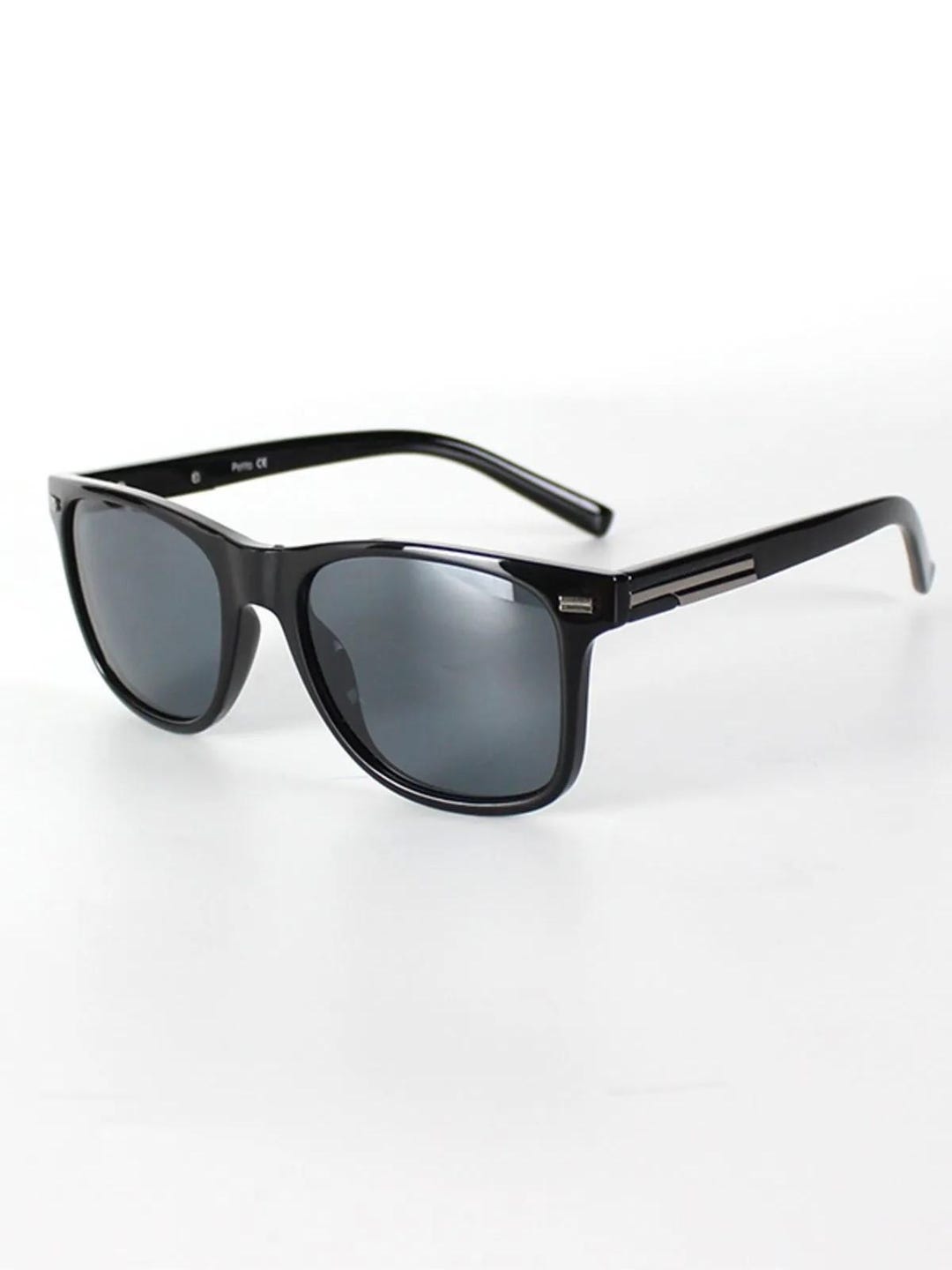 Omega Black Square Sunglasses, Polarized Lenses, UV400  display picture 1