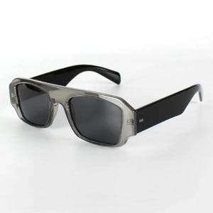 Strange Gray Rectangle Sunglasses, Polarized Lenses, UV400, Stylish, Fashion Sunglasses, Sunglasses Goggles, Cool Women and Men Accessories