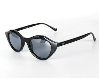 Black Cateye Sunglasses: Polarized UV400 Lenses