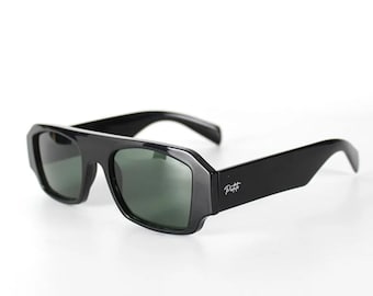 Strange Black Rectangle Sunglasses, Polarized Lenses, UV400, Stylish, Fashion Sunglasses, Sunglasses Goggles, Cool Women and Men Accessories