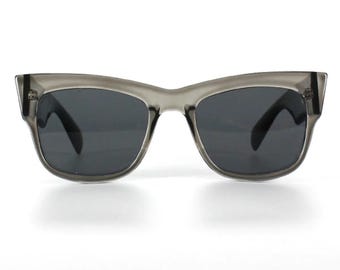 Mega Gray Black Unisex Cateye Sunglasses, Polarized Lenses, UV400 Eyewear, Fashion Sunglasses, Sunglasses Goggles, Cool Women Accessories