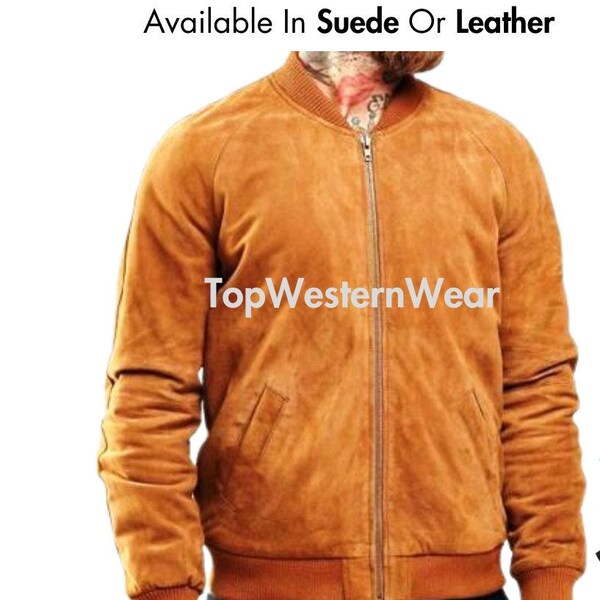 Suede jacket brown