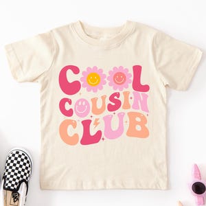 Organic Cotton Cousin Club Kids Shirt, Retro Style Toddler Tee