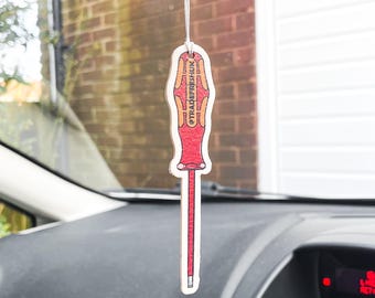 Schraubendreher Auto Lufterfrischer: Cranberry Duft - Geschenk für Handwerker