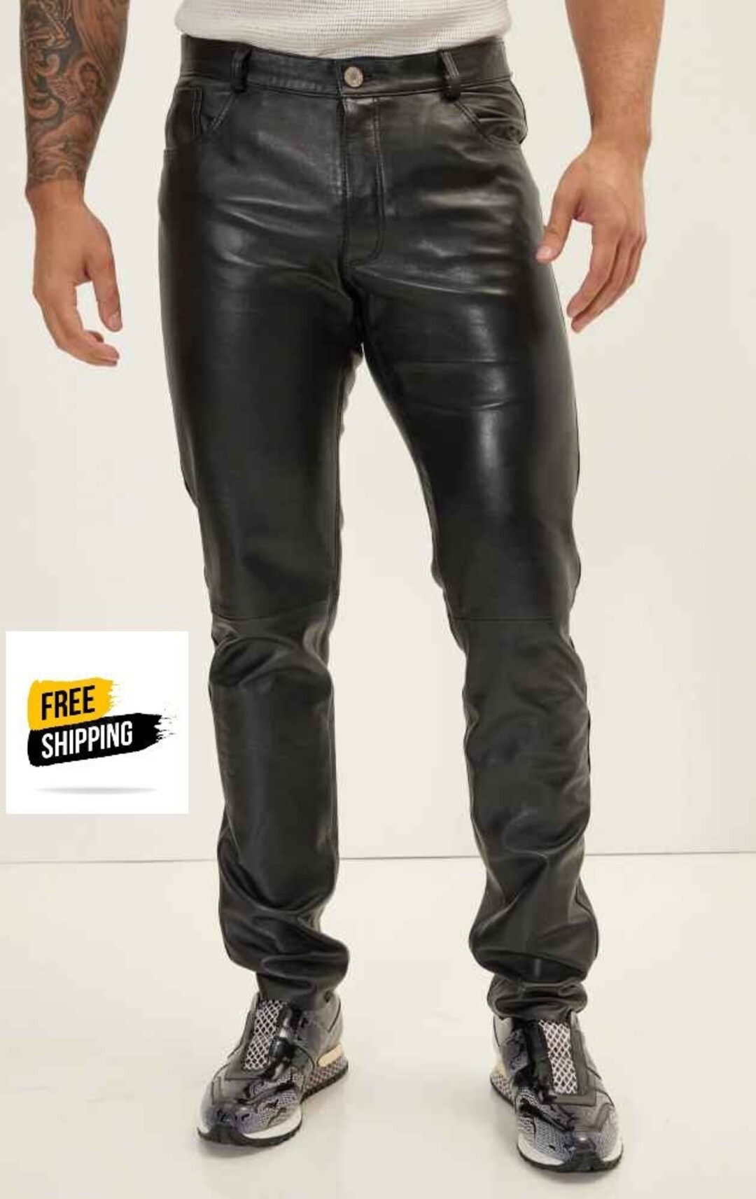 Lambskin Crop Pants