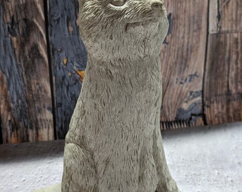 Handcrafted Concrete Garden Fox Statue