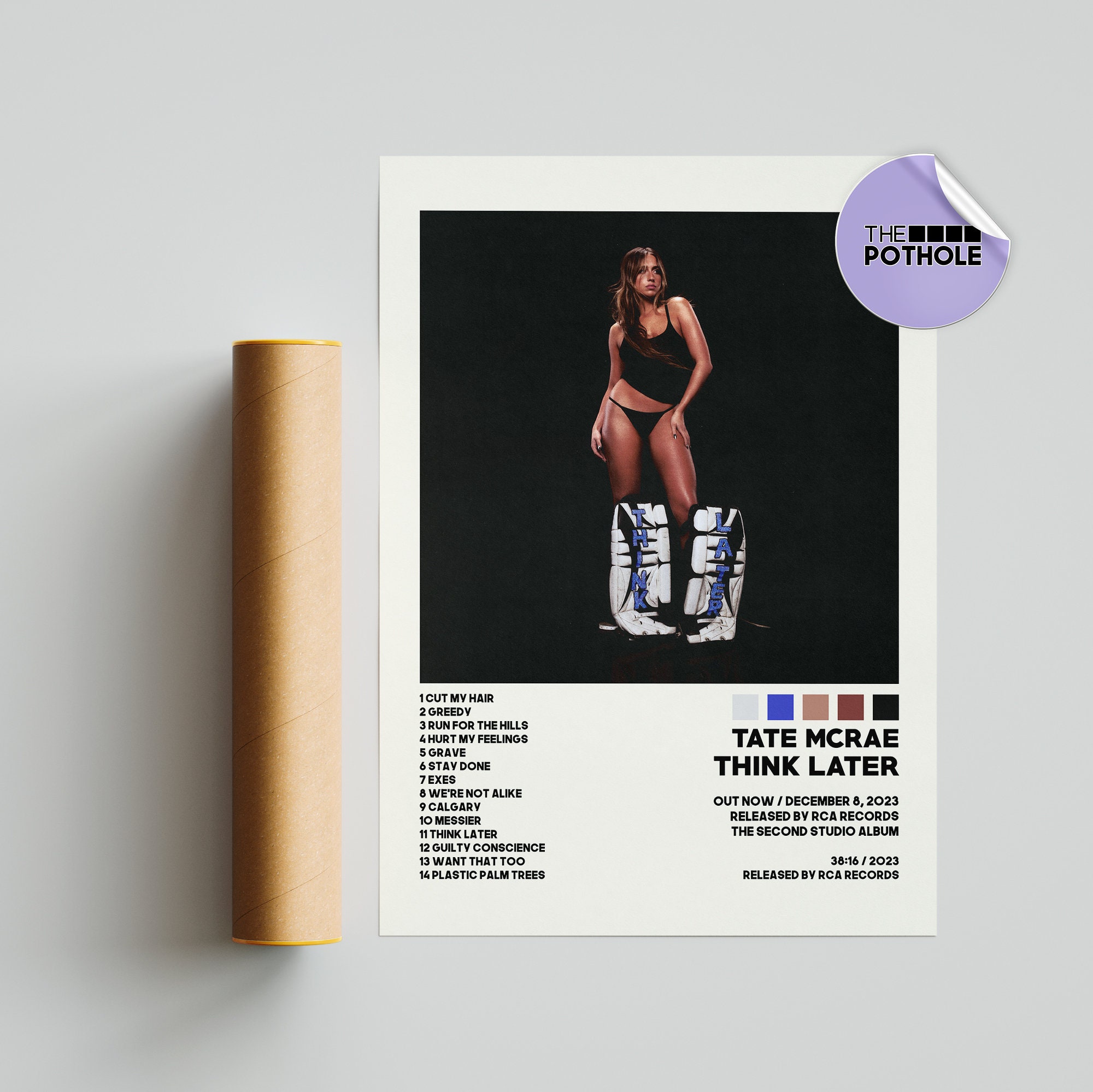 Tate McRae Posters / Think Later Poster / Album Cover Poster sold by ...