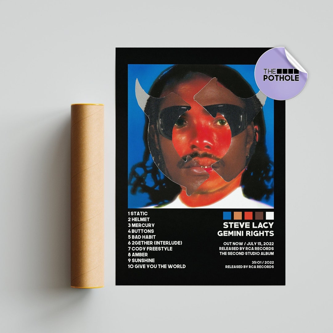 Steve Lacy Posters Gemini Rights Poster Tracklist Album Cover Poster 