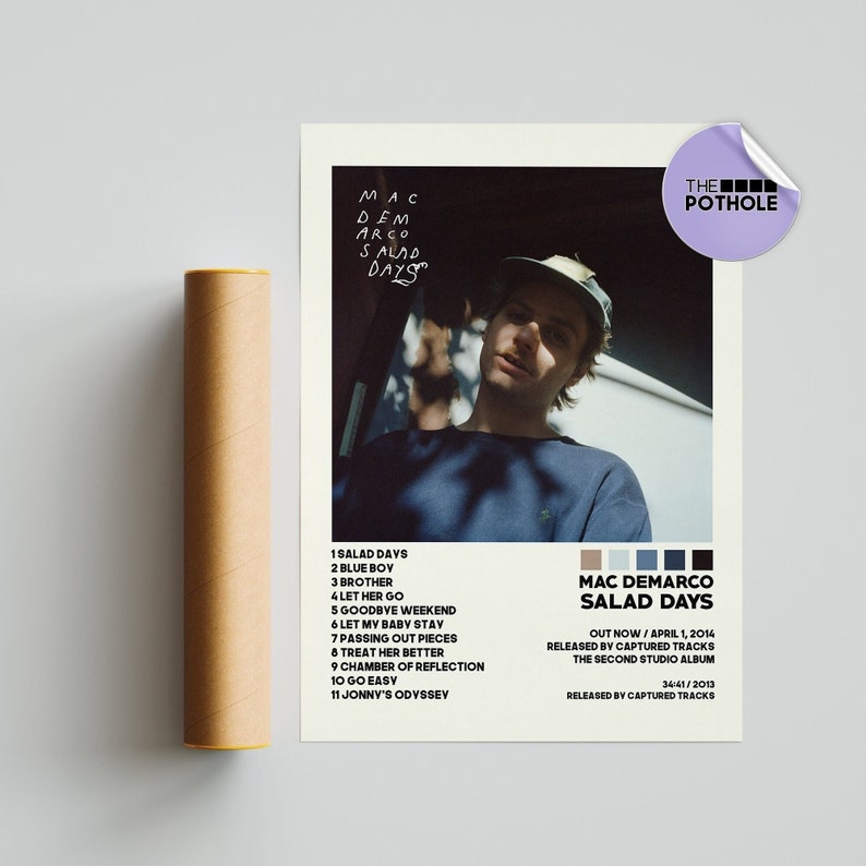 Mac Demarco Posters / Salad Days Poster / Album Cover Poster / Poster