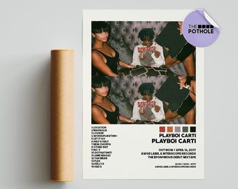 Playboi Carti Posters / Playboi Carti Poster, Tracklist Album Cover Poster, Print Wall Art, Custom Poster, Playboi Carti,