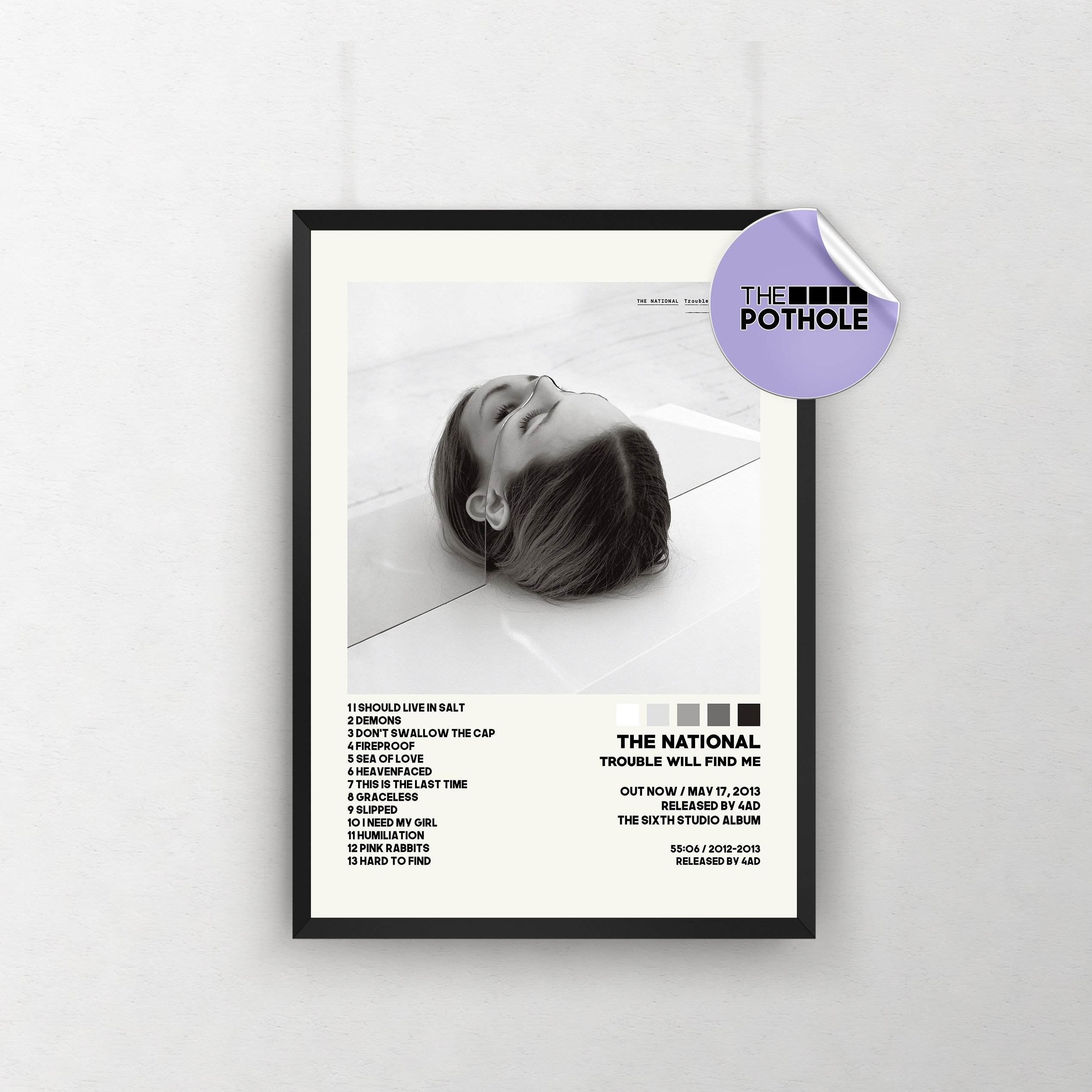 The National Posters / Trouble Will Find Me Poster / Album Cover Poster, Poster Print Wall Art