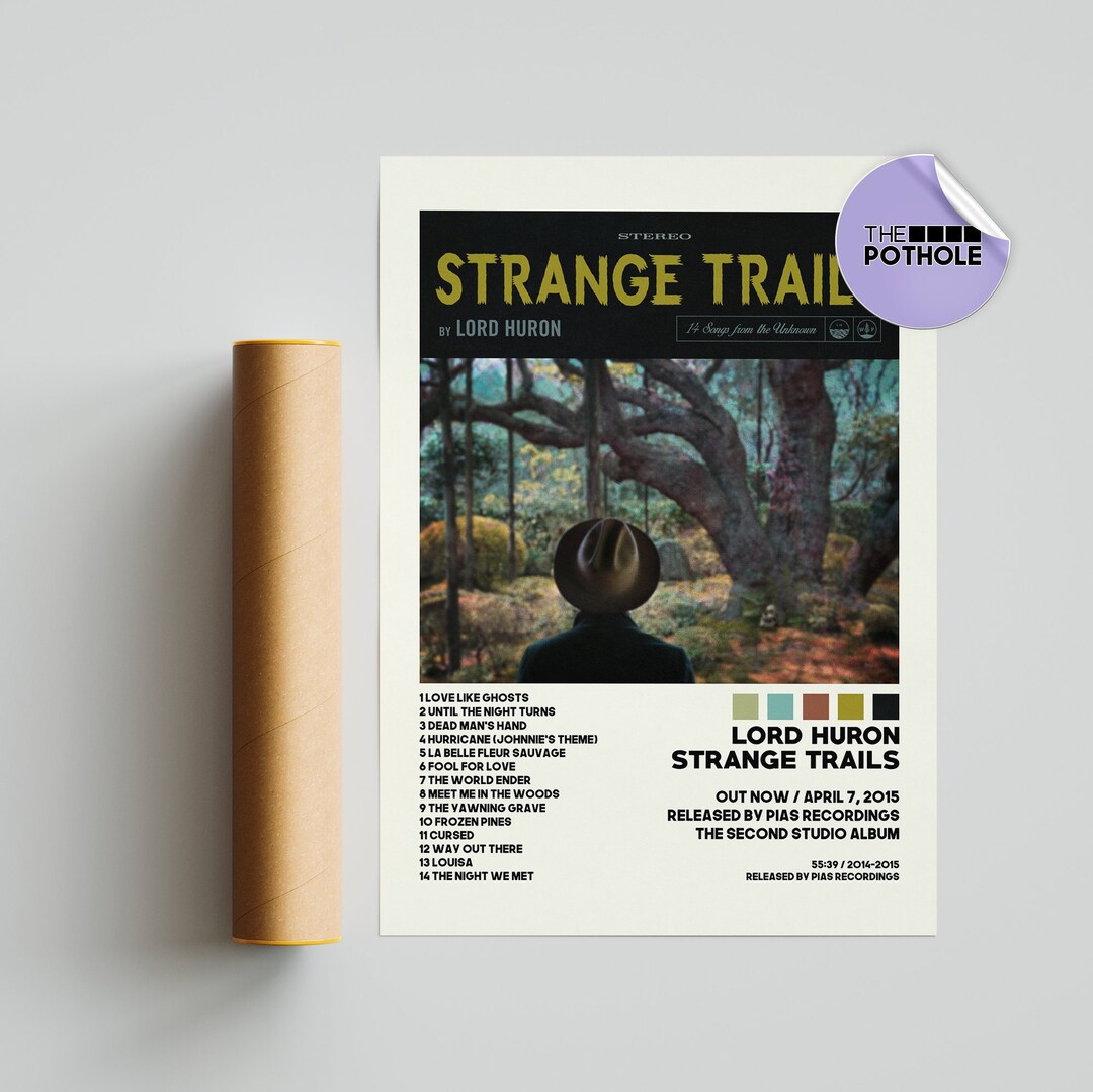 Lord Huron Posters, Strange Trails Poster, Lord Huron, Strange Trails Album Cover Poster, Poster