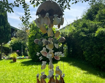 Schelpvormige windgong, windgongschelp, windgong, windgong, hangende windgong, buitenwindgong, mobiel