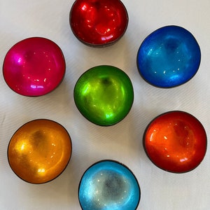 Coconut bowl, coconut bowl, cereal bowl, coco bowl, bowl, colored coconut bowl, colored coconut bowl