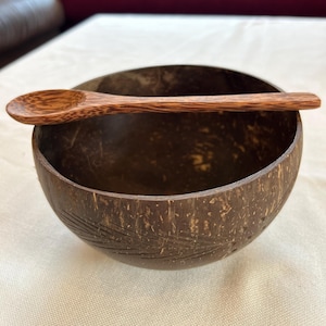 Coconut shell, coconut bowl, bowl, cereal bowl, coconut bowl, bowl, polished coconut, bowl made of coconut, natural coconut shell