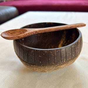 Coconut shell, coconut bowl, bowl, cereal bowl, coconut bowl, bowl, polished coconut, bowl made of coconut, natural coconut shell