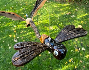 Mobile dragonfly, mobile, mobiles, mobile outdoor, mobile garden, garden mobile, outdoor mobile, dragonfly wind chime, hanging wind chime