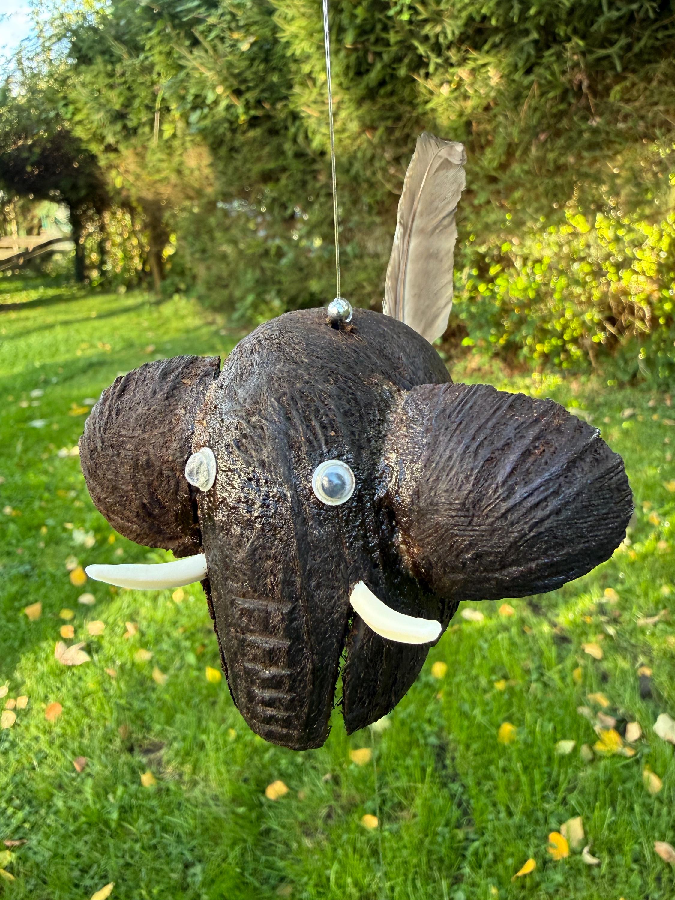 Mobile éléphant, Mobile, Mobiles, Mobile extérieur, Mobile jardin, Mobile jardin, Mobile extérieur, Carillon éolien éléphant, Carillon éolien suspendu