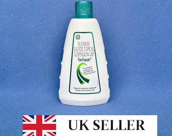 Anti-roos-ABBOTT Selsun Shampoo MET 2,5% seleniumsulfide voor roos 120ml 60ml Britse verkoper