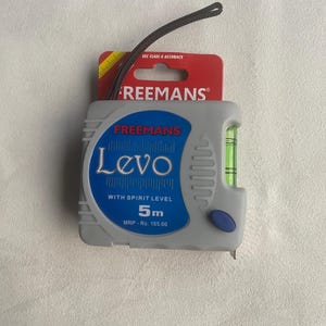 Tape Measure Levo 5 metre  With Spirit Level