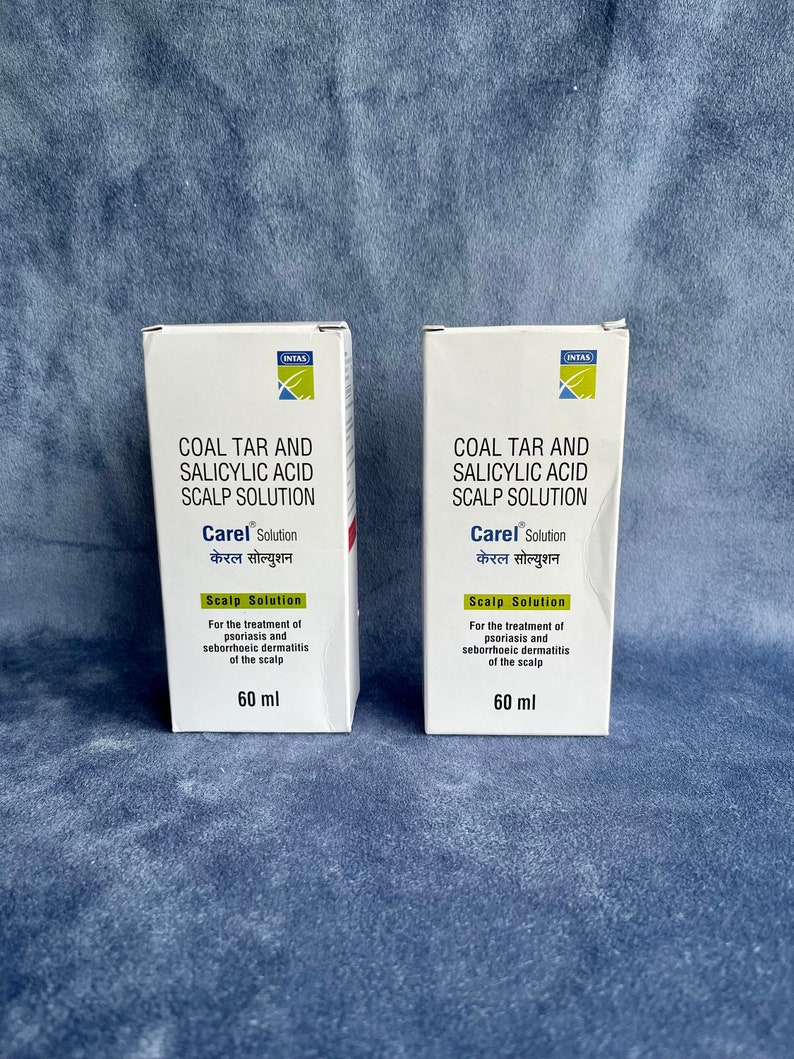 CAREL Anti Dandruff Shampoo With Coal Tar and Salicylic Acid 60 Ml 2 Bottles Etsy