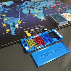 Pandemic Board Game Accessory Tray with Lid image 6