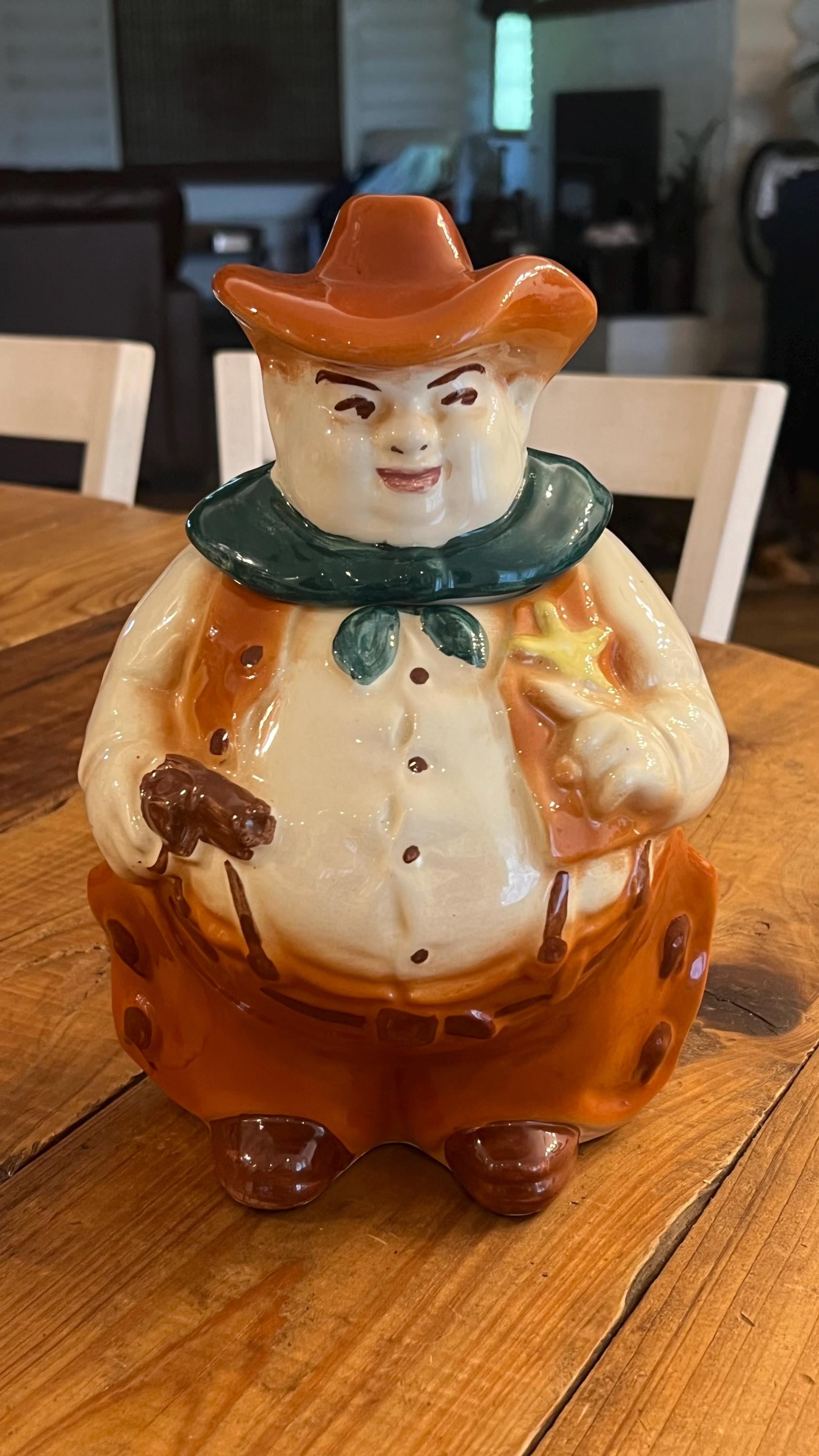 60s〜70s SHERIFF クッキージャー陶器置物アメリカアンティークUSA Vintage Sheriff Cookie Jar - Etsy