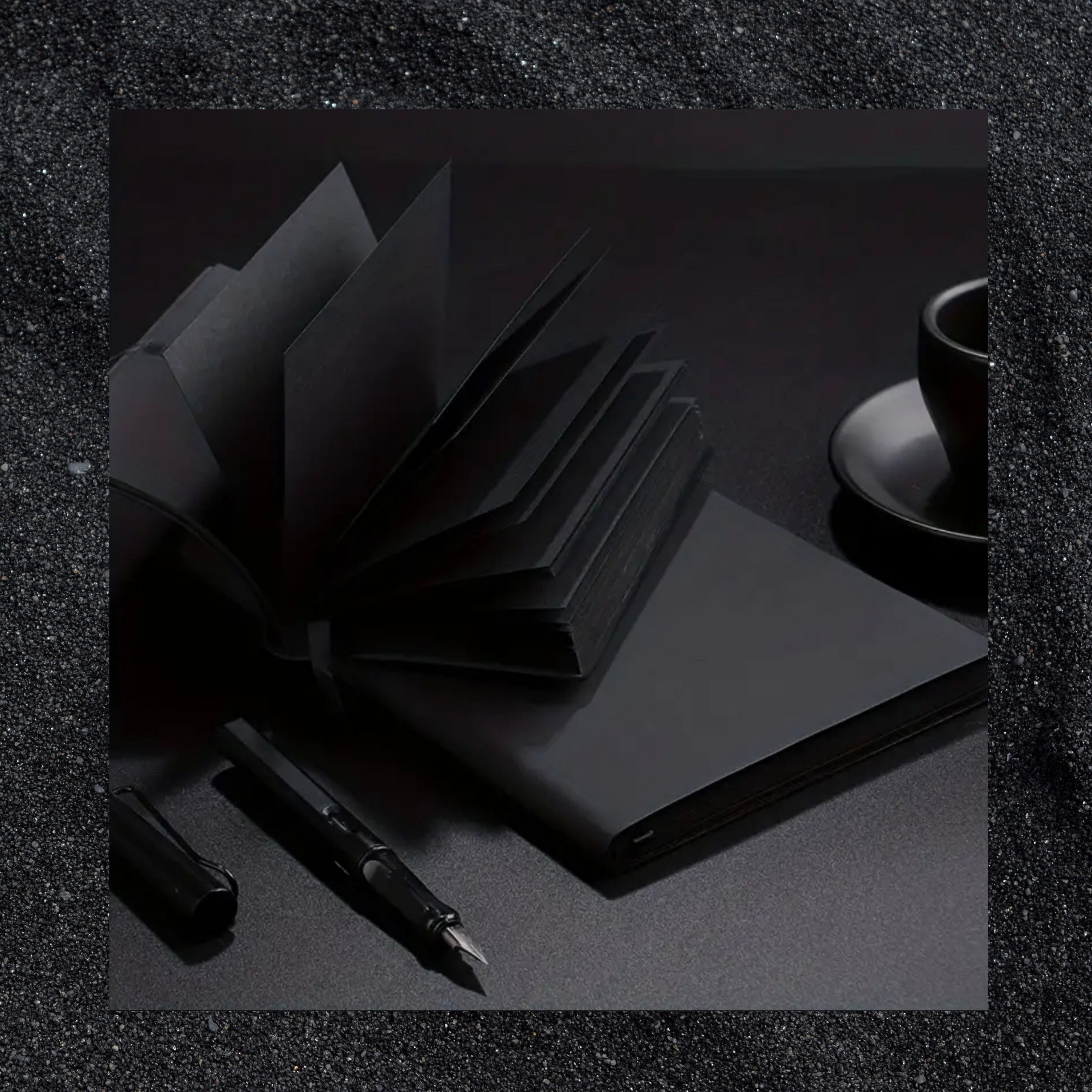 Black notebook. Back in stock!
