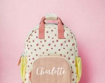 Sac à dos brodé personnalisé | Sac à dos personnalisé | Enfants | Sac à dos pour tout-petit | Accessoires préscolaires | Sac à dos avec nom personnalisé | Bébé |