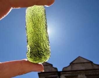 Chlum Moldavite Grau AAA 27,2g: Maçã - Ouriço Verde