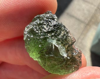 3,3 Chlum Moldavita: Ouriço Verde-Maçã. Pedra Mágica. Cristal de Cura.