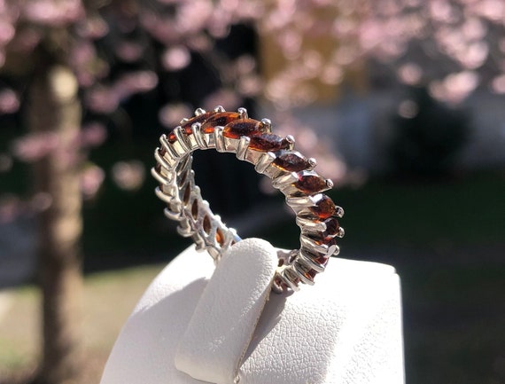 【カップ付き専用】シルバーモデルリング　アルマンディンガーネット　Мサイズ 大人のセボンスター シルバーモデルリング アルマンディンガー