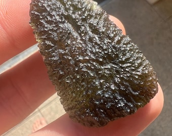 Moldavita Nesmen Les, 10,11g – Pedra de Energia Poderosa em Formato de Pétala