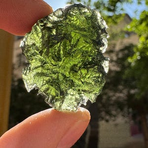 Moldavite Ball From Kosov, Raw Moldavite , High Power Stone, Healing Raw Crystal, Barbed Moldavite