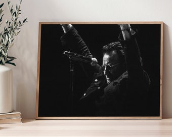U2 | Bon | Iers | Muziekliefhebbers | Originele kunst | Muziek kunst aan de muur | Wanddecoratie | Rock-vibes | Afdrukbare muurkunst | DIRECT DIGITALE DOWNLOAD