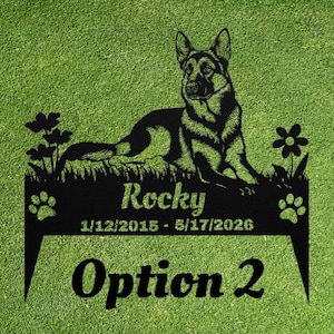 Custom Dog Memorial Stake, Personalized Photo Metal Garden Marker, Pet Loss Sympathy Gift image 15