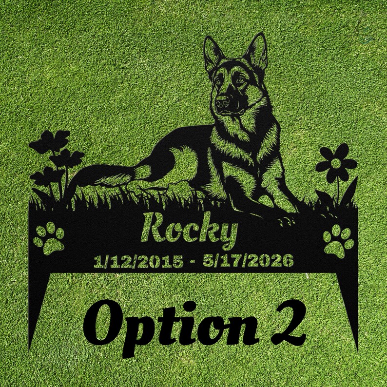 Custom Dog Memorial Stake, Personalized Photo Metal Garden Marker, Pet Loss Sympathy Gift image 15