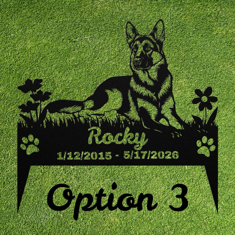 Custom Dog Memorial Stake, Personalized Photo Metal Garden Marker, Pet Loss Sympathy Gift image 16