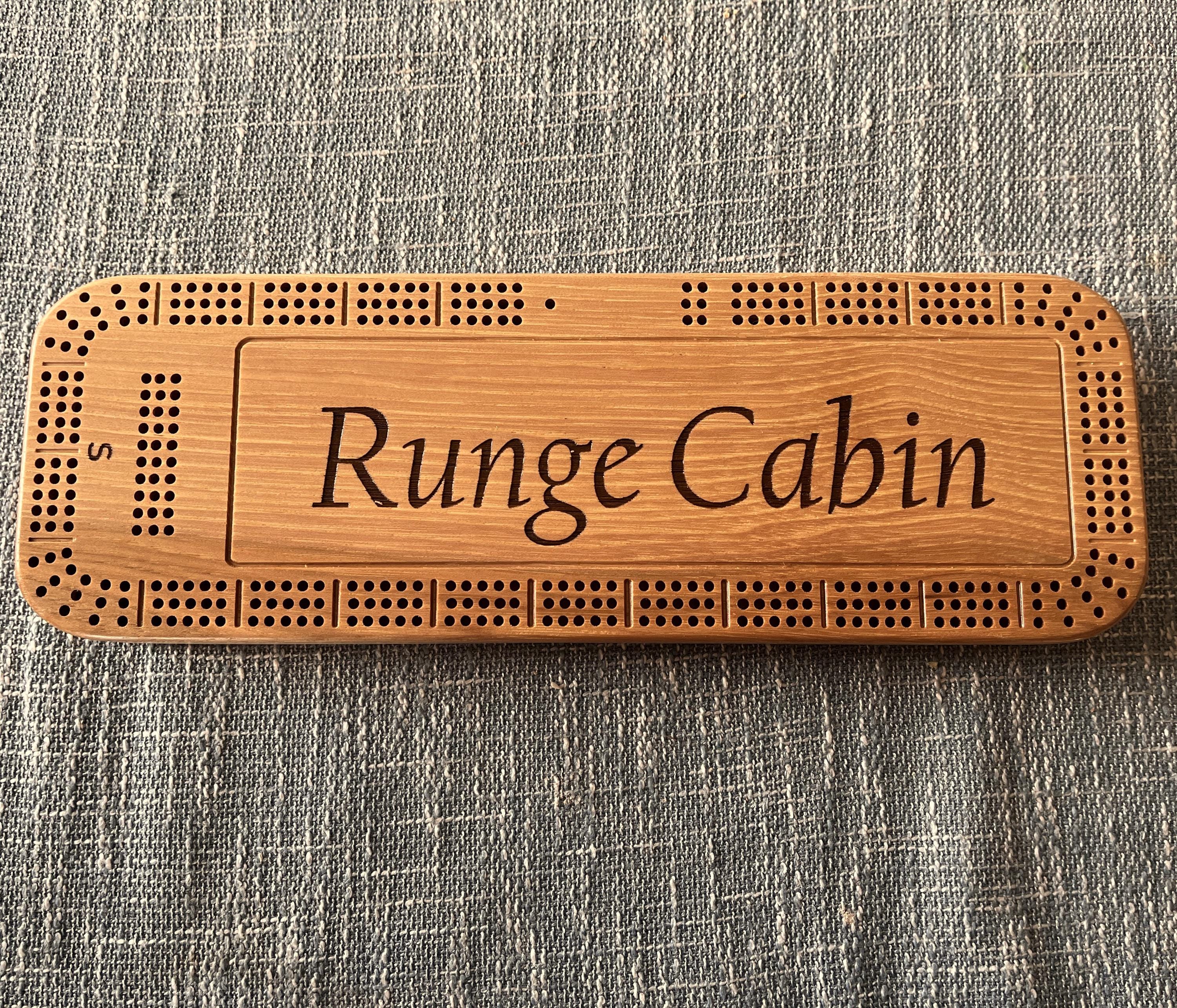 Custom Cribbage Board, 3 Track With Storage, Personalized Cribbage Board, Cribbage Board, Free Personalization