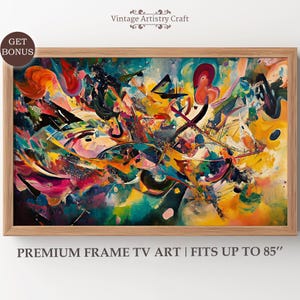 Texture Frame TV Art Modern Abstract Coloring Art Painting for Samsung The Frame Living Room Decor 4K Screensaver Instant Digital Download