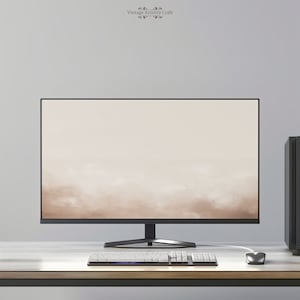 Neutral Texture Beige Aesthetic Desktop Wallpaper 4K PC Mac Laptop Windows Minimalist Desktop Background Digital Instant Download